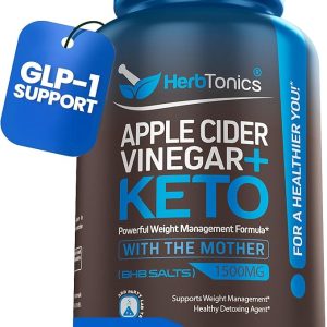 Herbtonics GLP-1 Weight Loss Supplement - Appetite Suppressant Apple Cider Vinegar Capsules - Weight Loss Pills for Women & Men