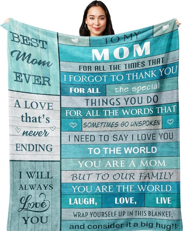 Gifts for Mom,Birthday Gifts for Moms,Mom Birthday Gift for Valentines/Mothers Day,Mommy Blanket 60”x50”
