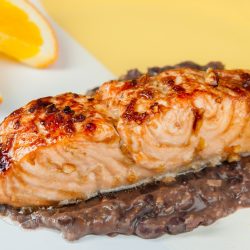 Garlic Salmon with Black Bean Sauce