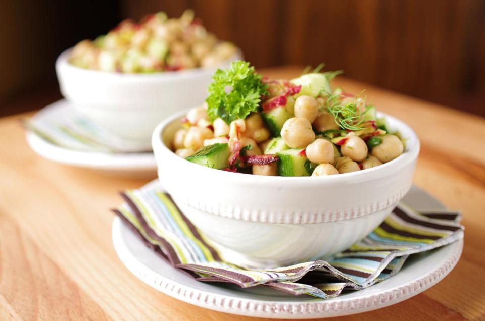 Chickpea, Cucumber and Dill Salad