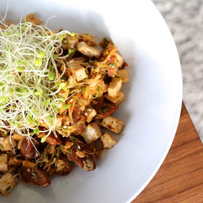 Spicy Tofu Sausage Bowl