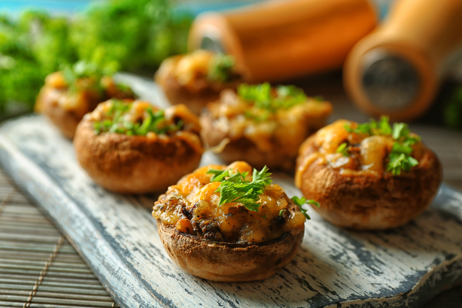 Pumpkin Stuffed Mushroom